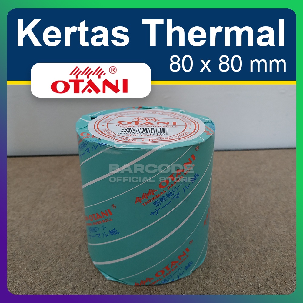 

KERTAS PRINTER THERMAL UKURAN 80x80 MM - 80MM - 80x80MM OTANI