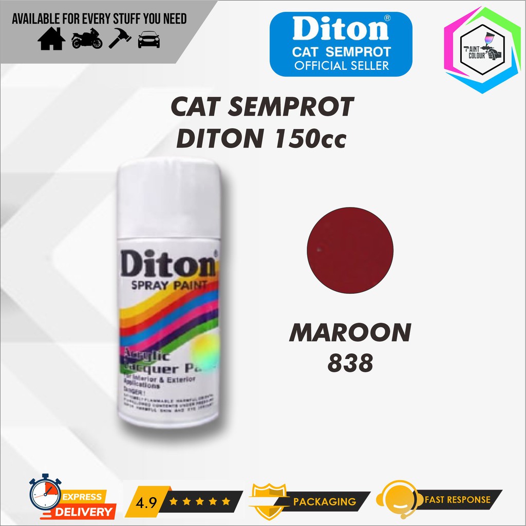 Diton Cat Semprot/Pylox/Motor/Helm/Gundam 150cc - 838 Maroon