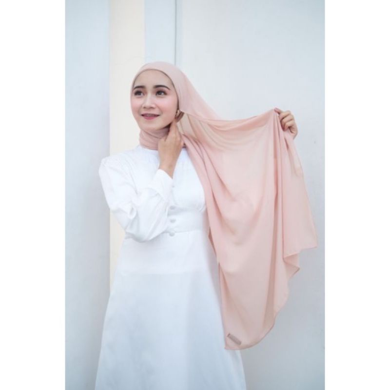 PASHMINA + INNER KARET 2IN1 / PASHMINA CIPUT / CERUTY BABYDOLL BY DESMONDA |Fashion