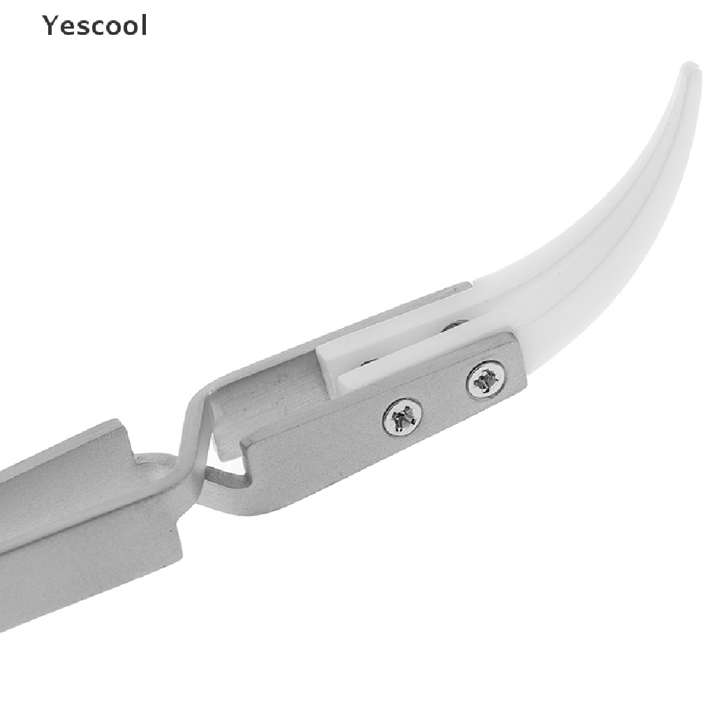 Yescool Anti-static reverse ceramic tweezers heat resistant conductive tweezers .