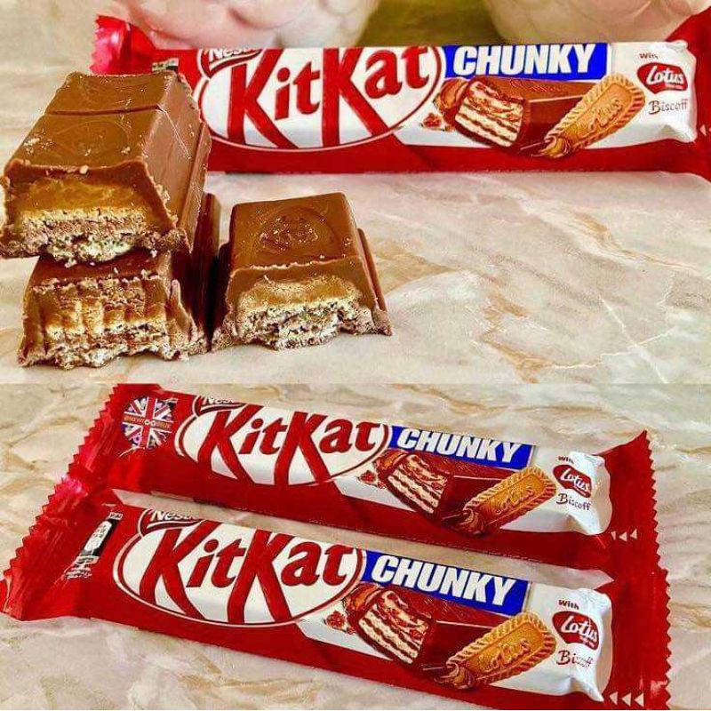 NEW Kitkat Chunky with Biscoff Lotus Speculos Filling Limited Edition