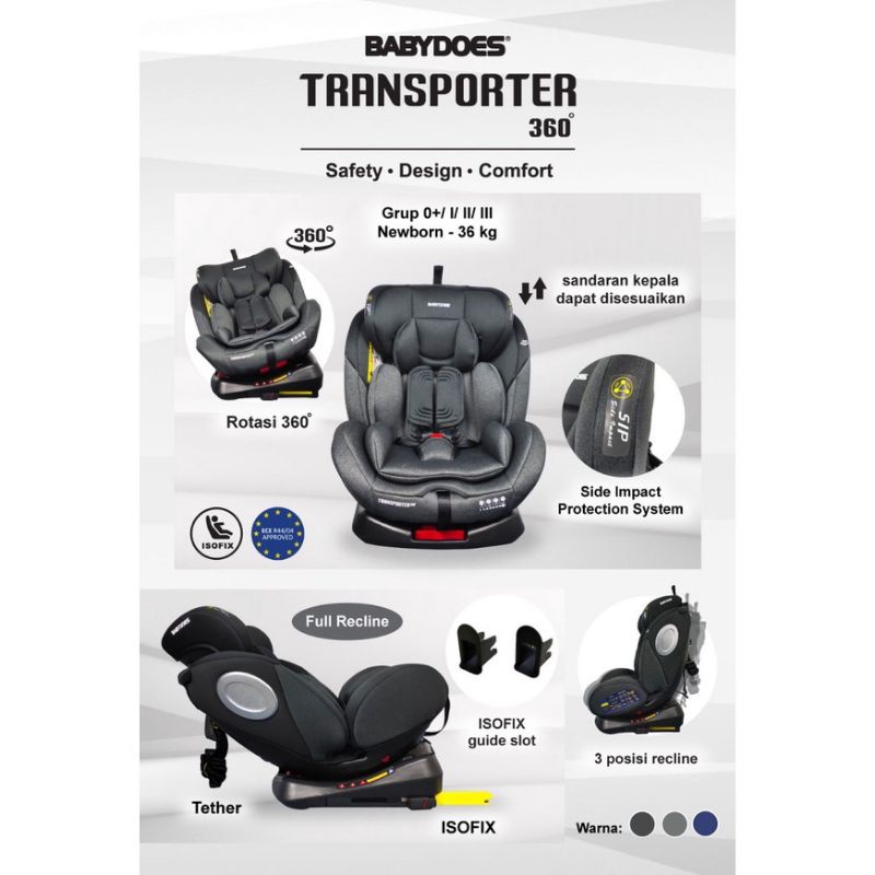 Babydoes Carseat Transporter 360° - Car seat baby does