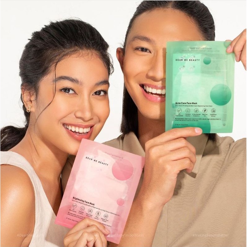 Dear Me Beauty Face Mask | Brightening Face Mask | Acne Face Mask | Masker Wajah