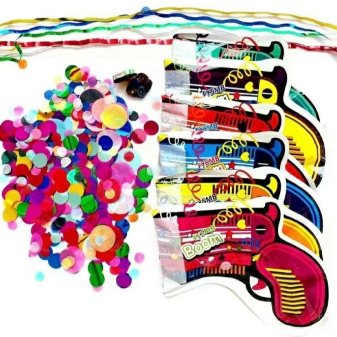 Party Popper Confetti Mini Self Inflatable