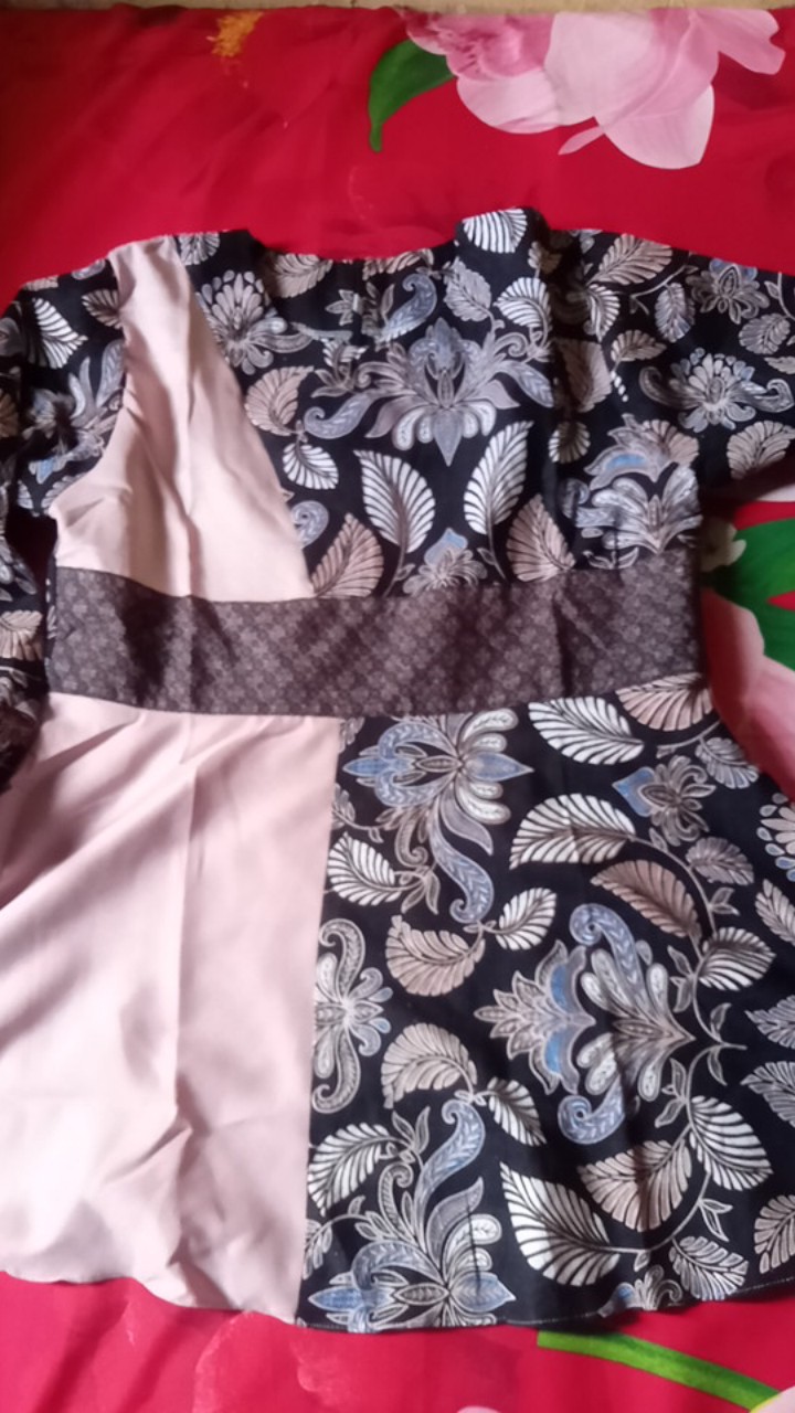 Batik Wanita Asj Sa Hrb026 Kenongo Kemeja Tosca Pendek