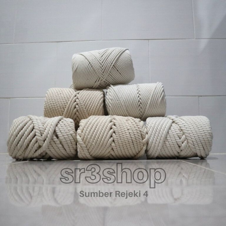 Tali Katun 6 mm, 7 mm, 8 mm, 10 mm dan Keatas | Tali Macrame