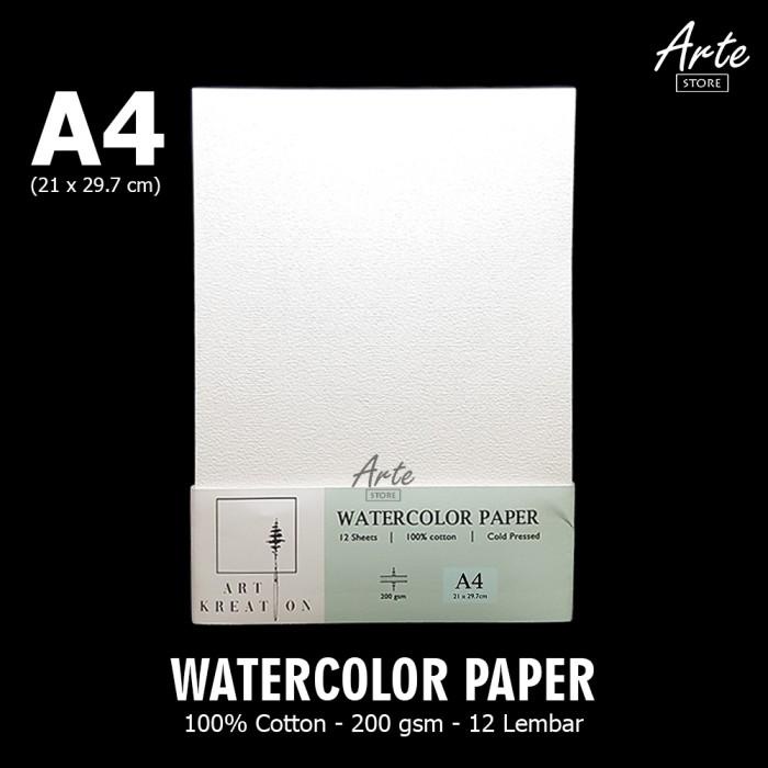 Livro | Art Kreation Watercolor Paper A4 (200 Gsm - 100% Cotton) | Shopee Indonesia