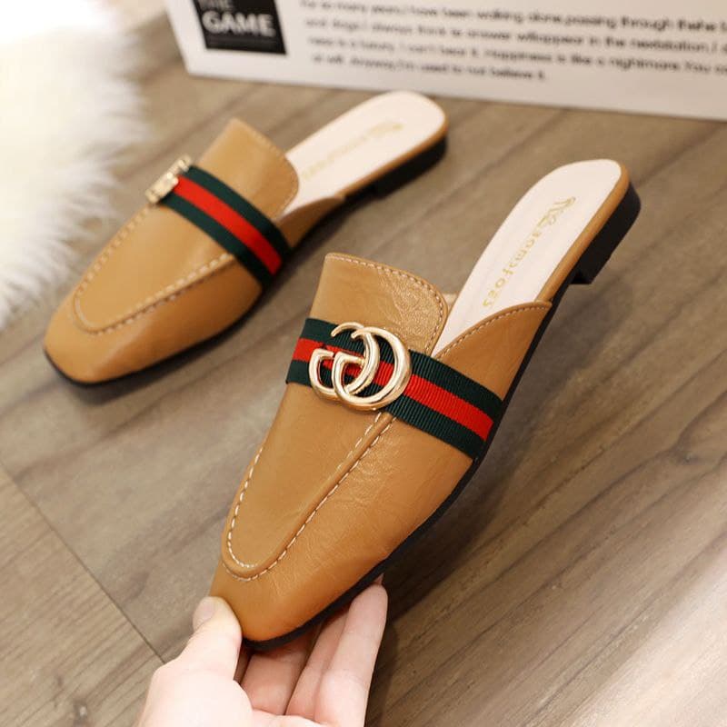 23350 Sepatu Murah Wanita Import Sepatu Kerja Kantoran Kekinian Slip On Selop