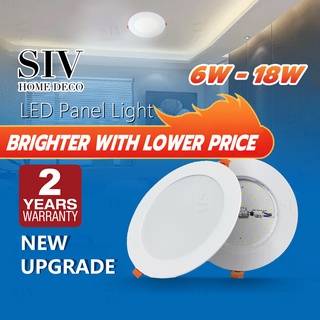 SIV 6W 9W 12W 18W,24Watt Lampu Downlight Lampu LED Plafon Inbow Ceiling Panel Lights  Rumah, Waranti 2 Tah