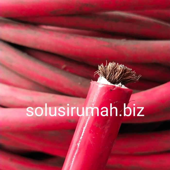 kabel las kualitas bagus merah 50 mm 50mm tembaga kualitas australia 1meter 1m 1 m