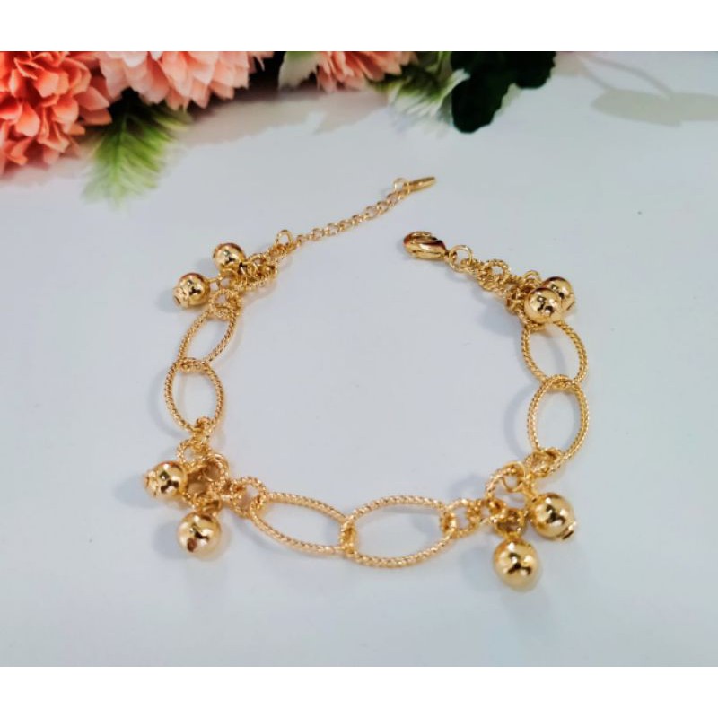 Gelang Tangan Wanita Model Simple Mirip Perhiasan Asli