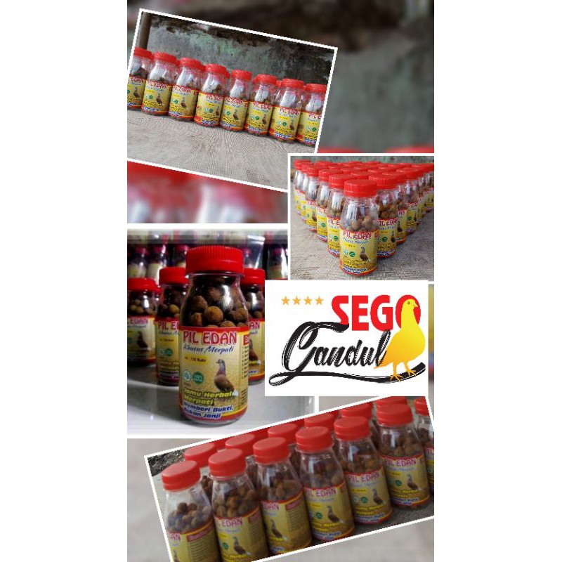 Jamu Merpati Tinggi Kolong Pil Edan Tutup Merah