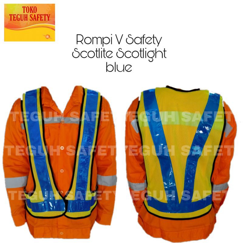 Rompi V safety / Rompi safety / Rompi safety proyek / rompi kerja proyek / rompi safety jaring