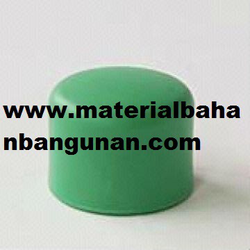 cap 6 inch PPR Dop penutup sambungan pipa air panas tutup paralon wavin tigris green