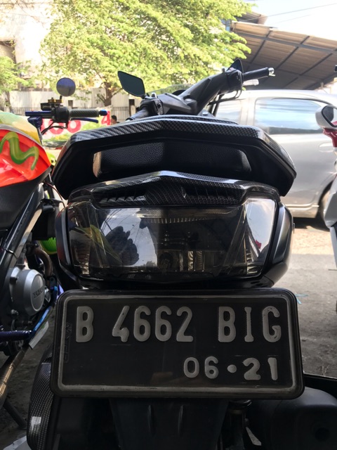 Cover Plat Nomor Merk TGP Universal Buat Semua Motor Bisa