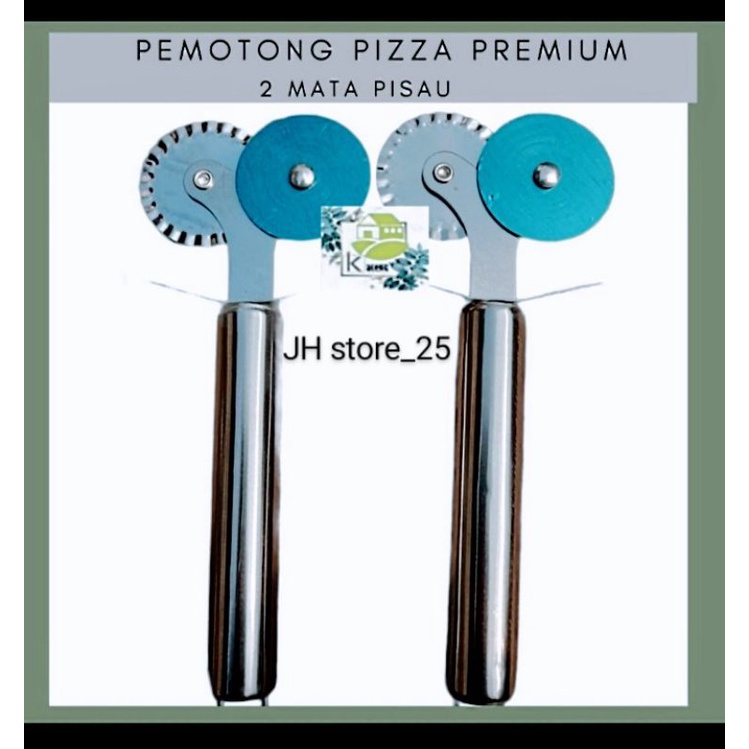 MURAH Pemotong pizza/Piasu pemotong 1 dan 2 mata pisau/Pisau Pizza