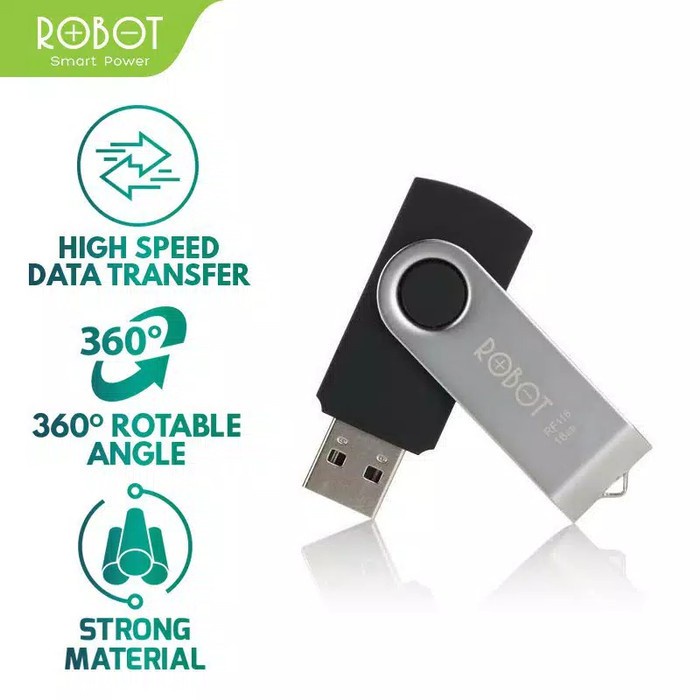 Flashdisk Robot 32Gb Rotatable RF132 with package