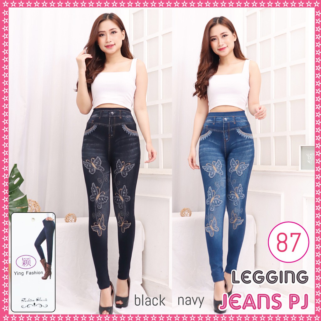 Celana Legging Jeans # 87 / legging jeans wanita /legging import