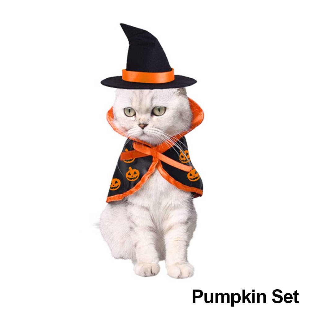 Set Kostum Halloween / Cosplay Untuk Kucing