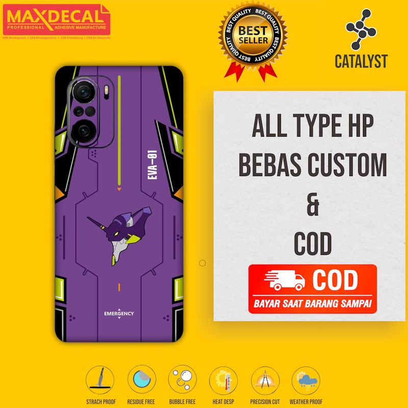 Garskin Poco F3 Pocophone F3 Fullbody Kode evang01 - Bisa Custom - Skin Case