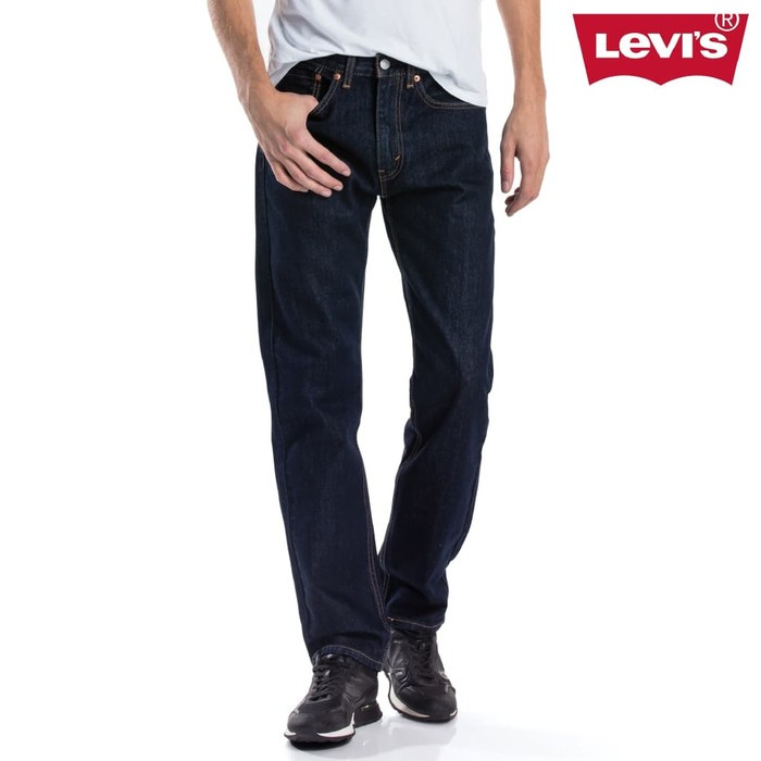  LEVIS  505  Celana  Jeans  Men Original  Regular Fit Jeans  