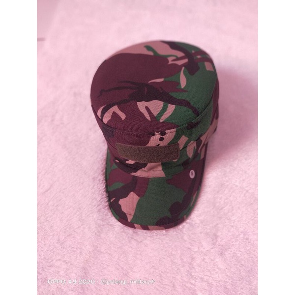 Topi Pet PDL loreng/Topi komando/Topi perwira/Topi lapangan TNI/Topi pelbet/Anti air