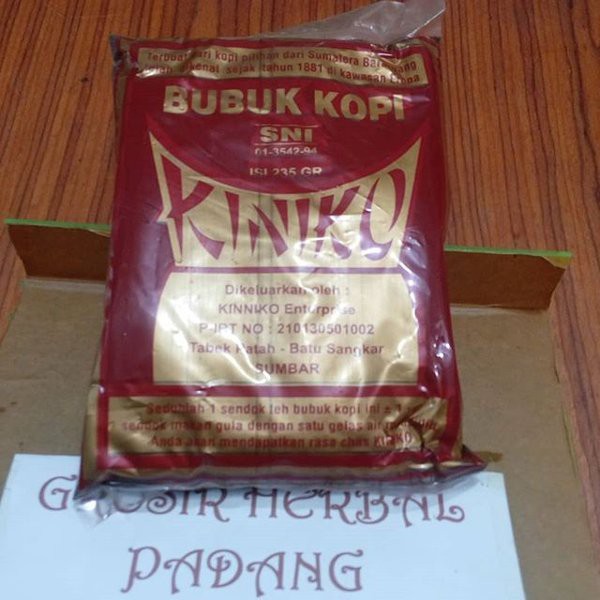 Bubuk Kopi Robusta SNI KINIKO KINNIKO Enterprise Tabek Patah Batu