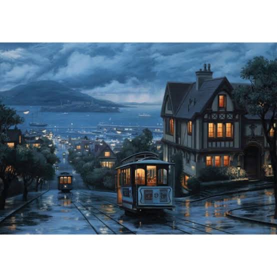 San francisco cable car tram jigsaw puzzle 1000pc korean puzzle