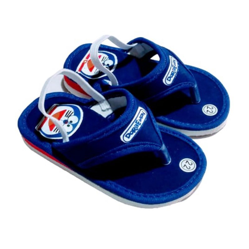 [0-2th] SANDAL BABY BUNYI CITCIT DORAEMON / SANDAL BUNYI NYIT NYIT DORAEMON / SANDAL PREWALKER BAYI UNISEX LAKI LAKI PEREMPUAN / SANDAL PREWALKER BUNYI CITCIT KARAKTER KARTUN DORAEMON