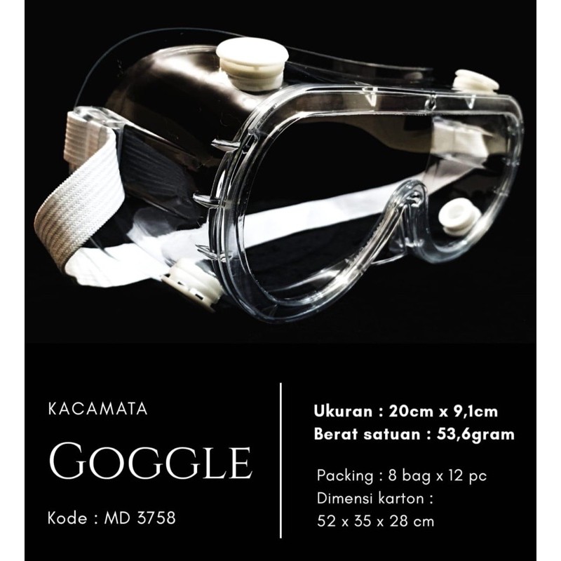 Kacamata Goggle Anti Virus Corona APD