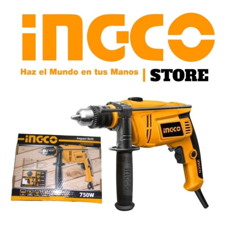 MESIN BOR TANGAN BETON 13MM IMPACT DRILL 13MM INGCO (ID7508)