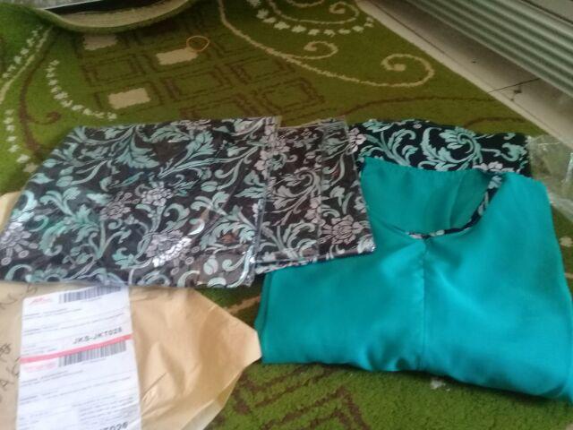 Baju Batik Couple Gamis Dilan Batik Bilda Modern Set Anak Muslim