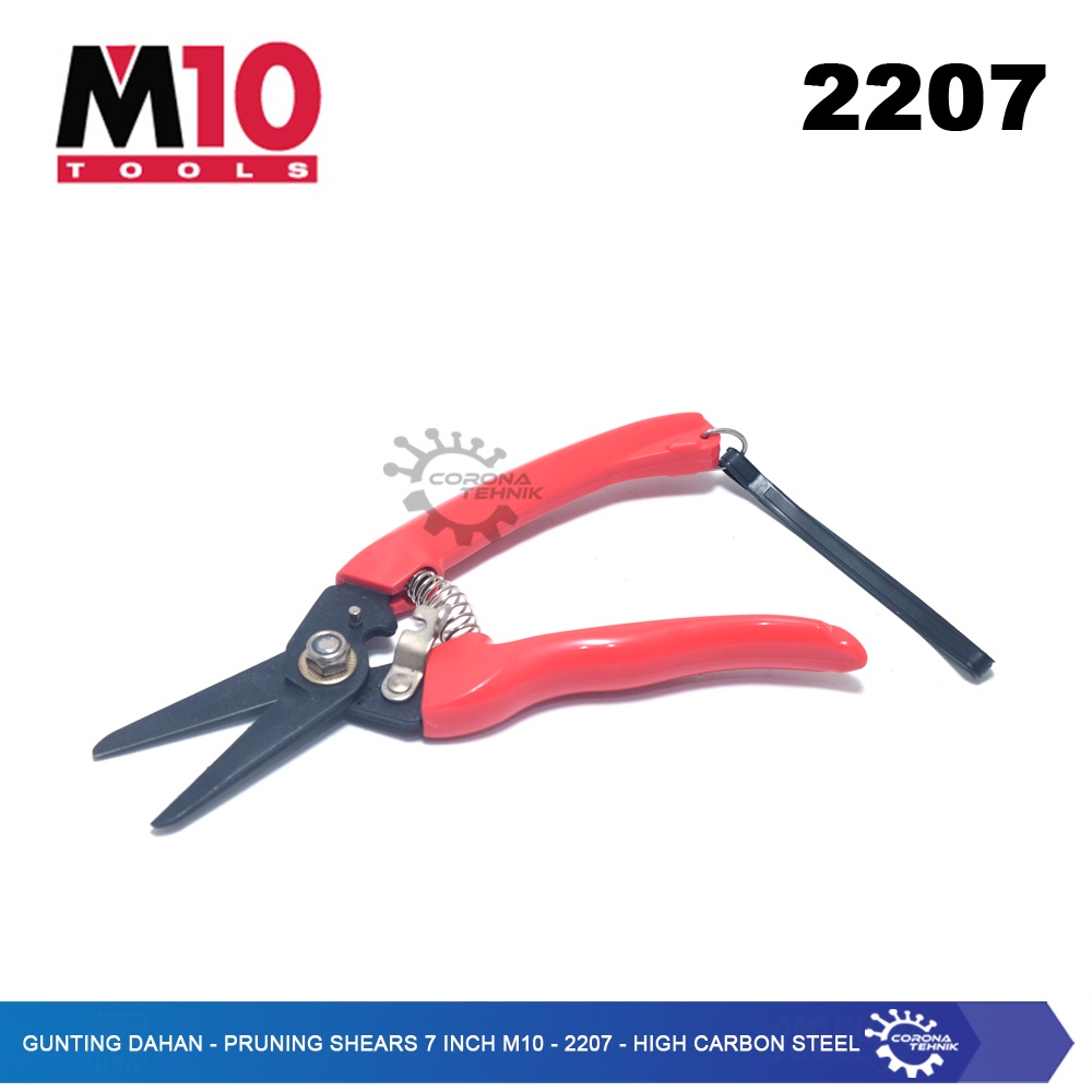 Pruning Shears 7 Inch M10 - 2207 - High Carbon Steel - Gunting Dahan