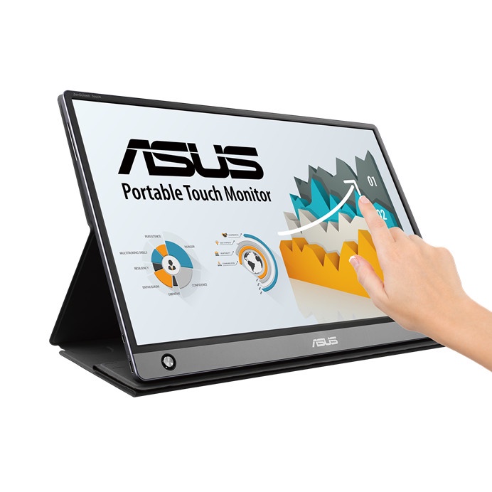 ASUS ZenScreen MB16AMT 15.6&quot; Inch IPS Type-C HDMI LED Portable Touch Screen Monitor