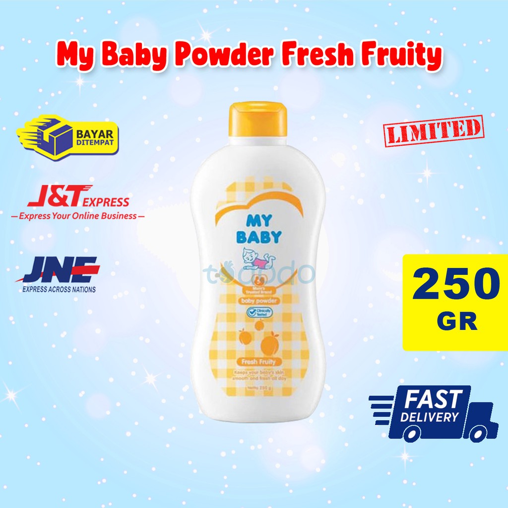 My Baby Powder Fresh Fruity 250gr - Bedak Bayi