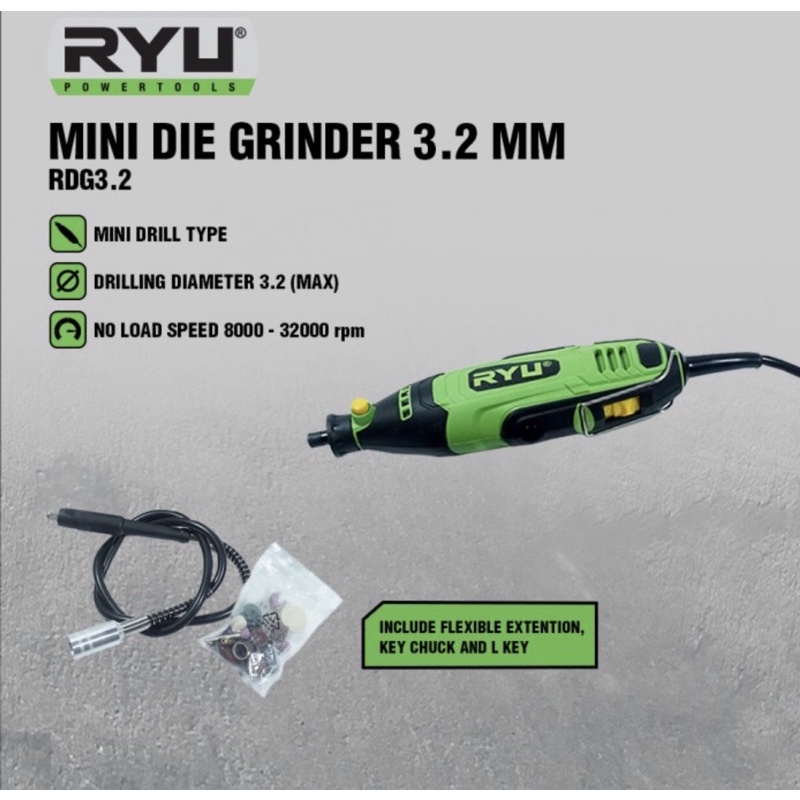 RYU MINI GRINDER RDG 3.2 HAND GRINDER RYU TUNET SET