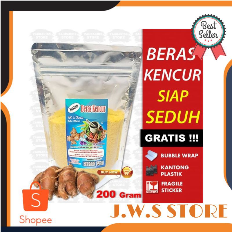 

Beras Kencur 200g / Beras Kencur Bubuk / Beras Kencur Instan / Serbuk Beras Kencur Minuman Herbal