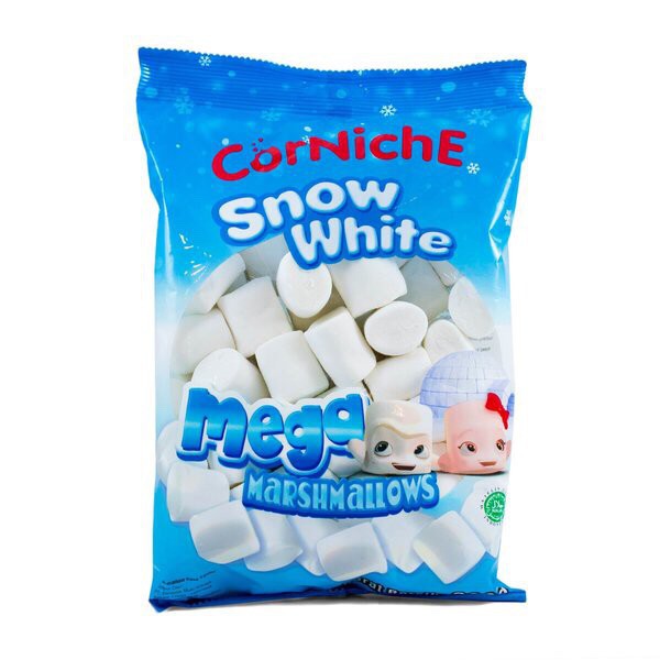 Corniche Snow White Mega Marshmallows 300gr | Marshmellow | Marsmellow biru