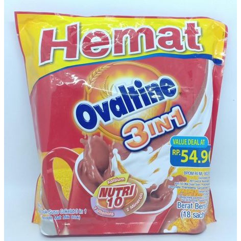 

OVALTINE 3 IN 1 STICK 33 GRAM X 18