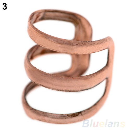 1 Pc Cincin Klip Telinga Model 3 Ring Adjustable Untuk Wanita