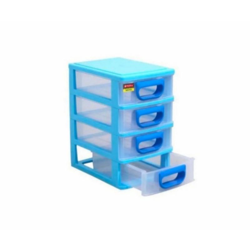 EC-14 estima mini container cabinet LIONSTAR RAK LACI PLASTIK 4 SUSUN