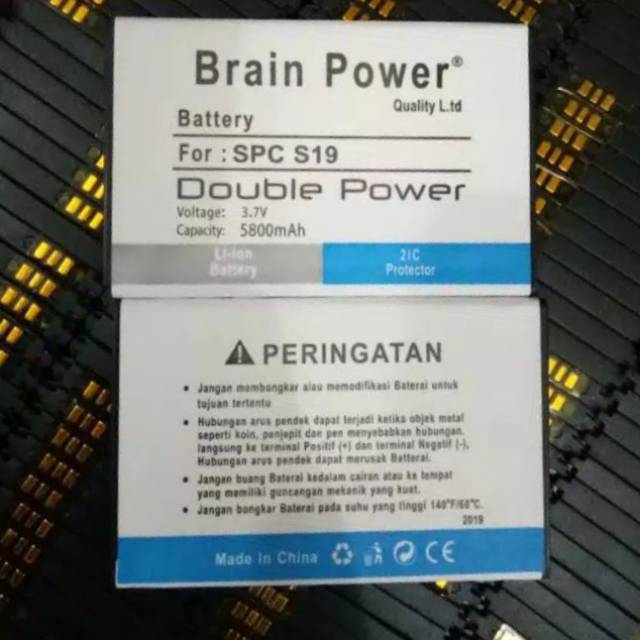 Batre batere battery SPC S19 Titan spc s19 titan Double Power Battery