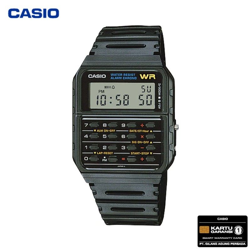 Jam tangan kalkulator original Casio CA-53W-1Z