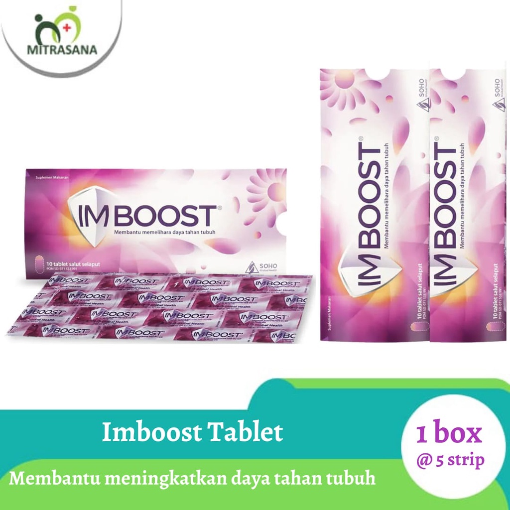 Imboost tablet 1 STRIP (@10 TABLET) / 1 BOX (@5 STRIP/50 TABLET)