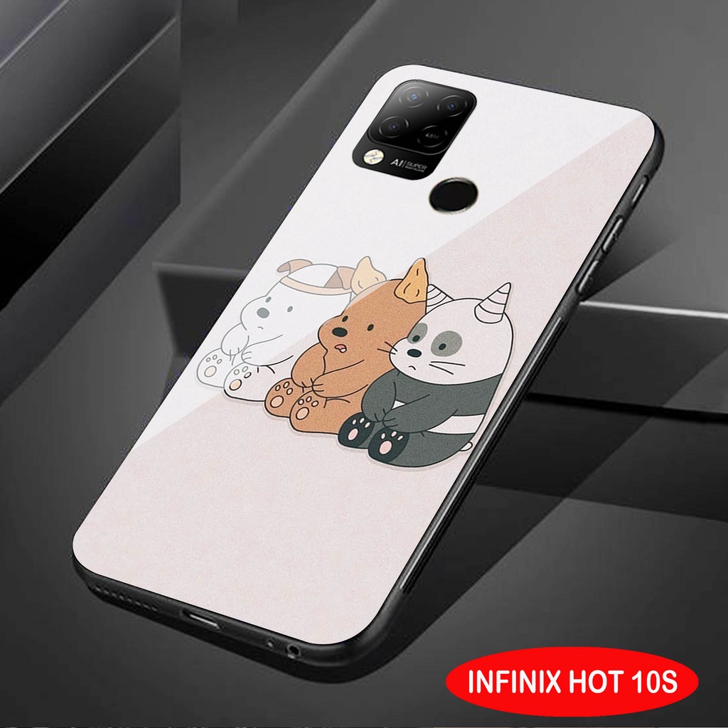 Softcase Glass Kaca INFINIK HOT10s- Case Hp Pelindung Handphone INFINIK HOT10s [A48]