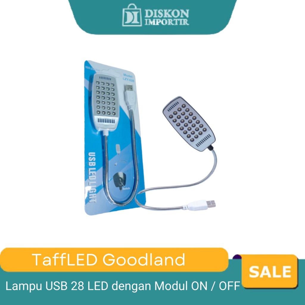 TaffLED Goodland Lampu USB 28 LED dengan Modul ON / OFF