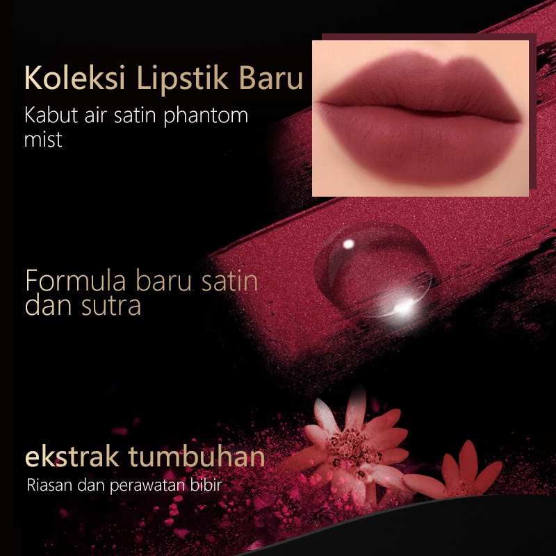 ALNECE 6 Warna Matte  Lipstik Cream Velvet-Mist Matte Lip Clay  Kosmetik Bibir