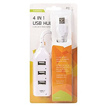 USB Hub Port 4 Slot in1 Cabang Komputer PC Konektor Kabel