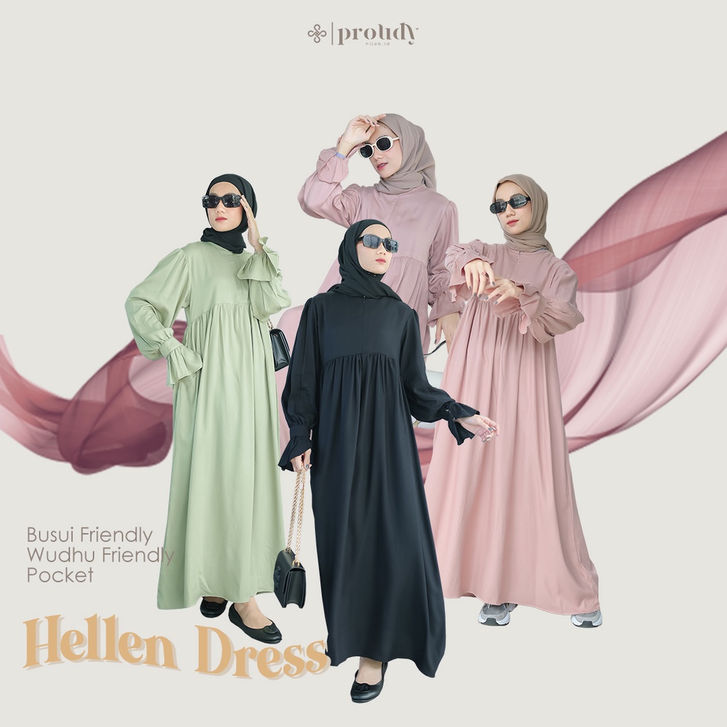 Hellen Dress Daily Dress Busui Friendly By Proudyhijab