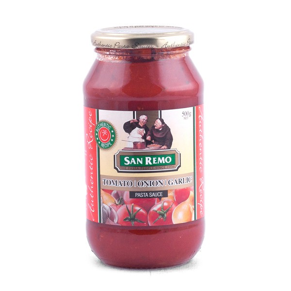 

SAN REMO Tomato Onion Garlic Pasta Sauce 500gr